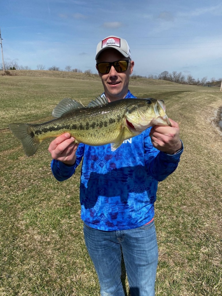 Fishing for large mouth bass