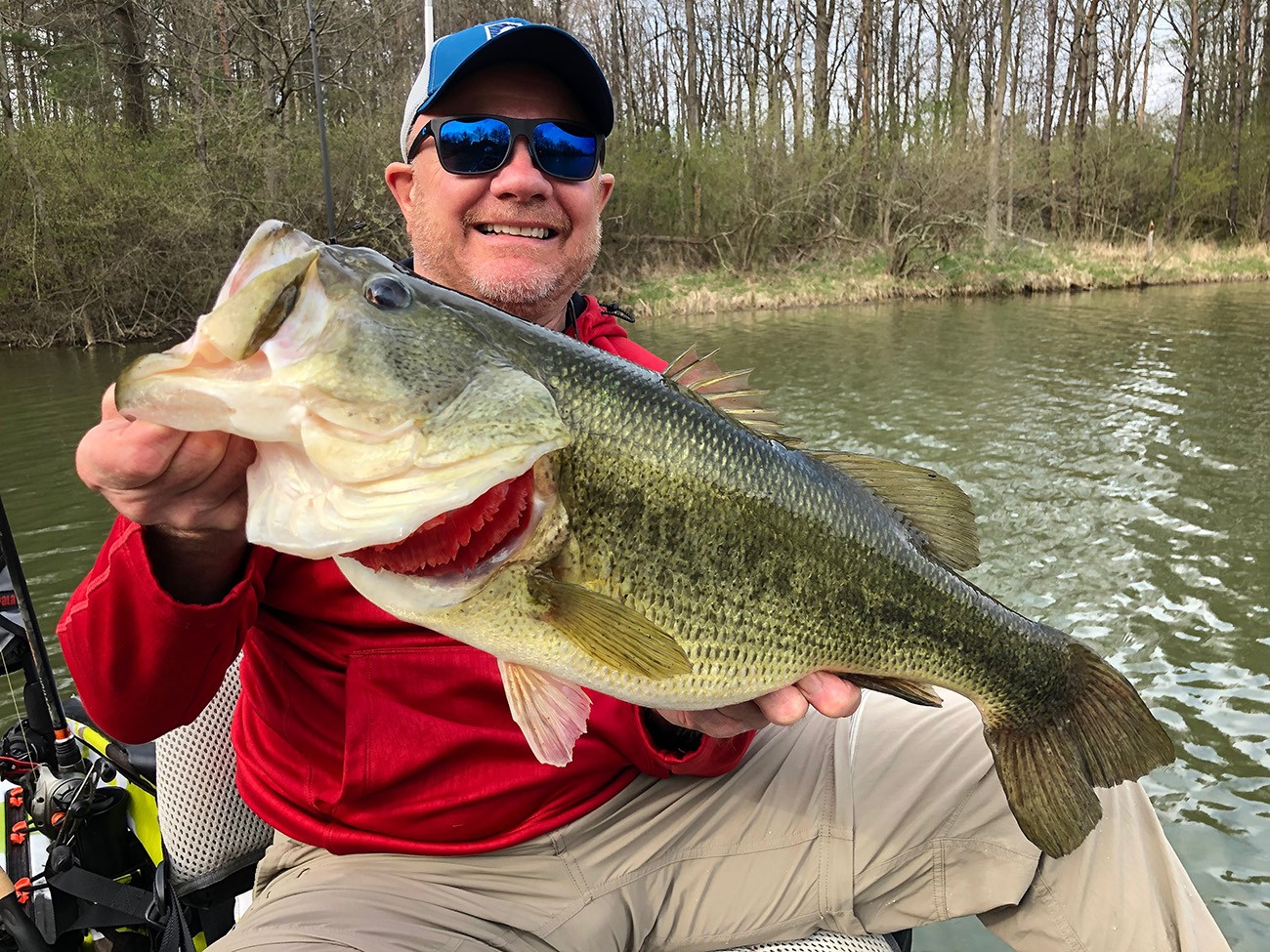 Largemouth bass caught in Ohio